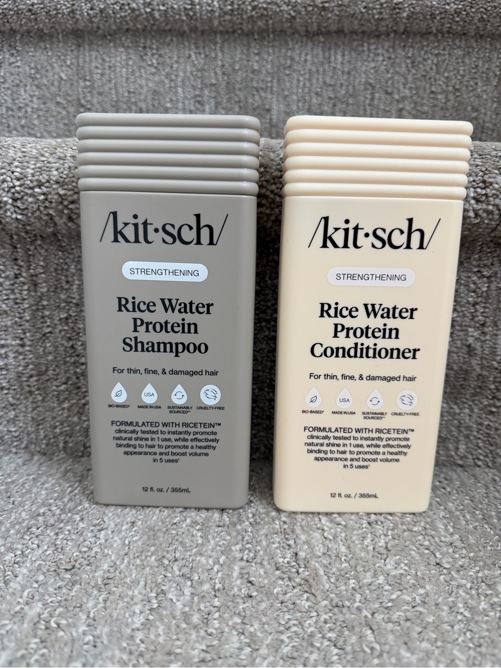 Kitsch Strengthening Rice Water Protein Shampoo & Conditioner